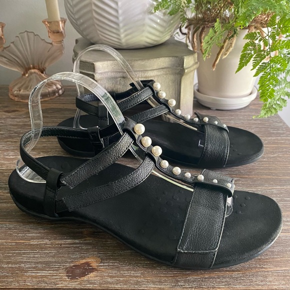 VIONIC Women’s Rest Mikah‎ Sandals Shoes Womens Black US 10